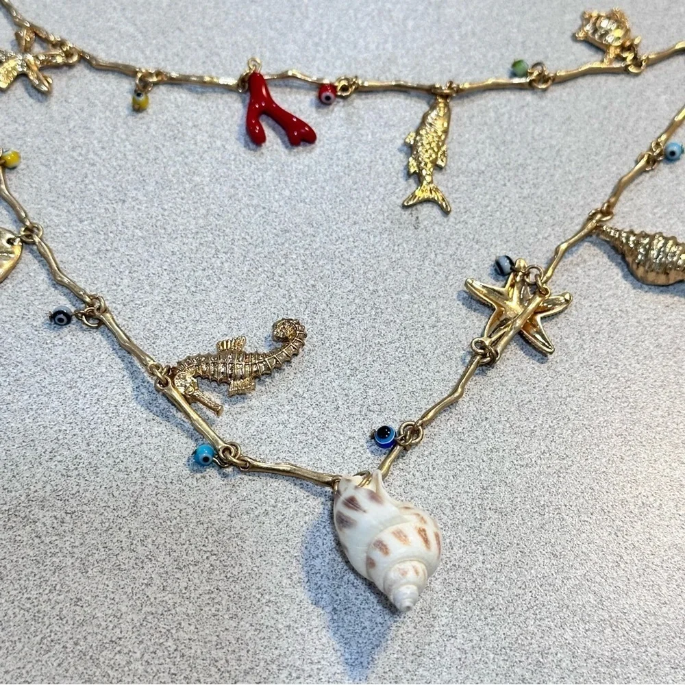 NEW Zara Double Sea Charms Belt